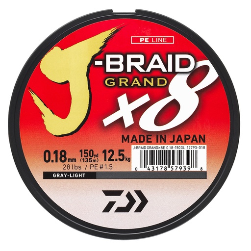 TRENZADO DAIWA J-BRAID GRAND X 8 MULTICOLOR
