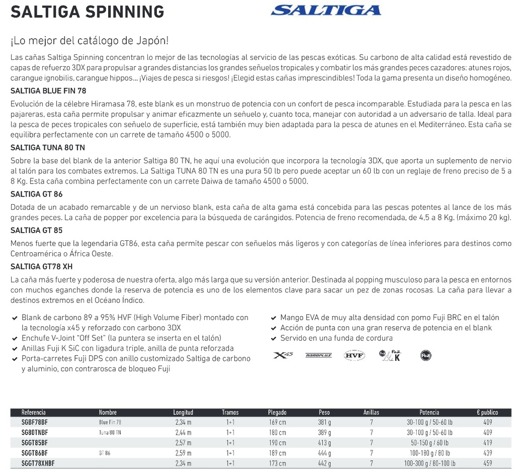 CAÑA DAIWA SALTIGA SPINNING