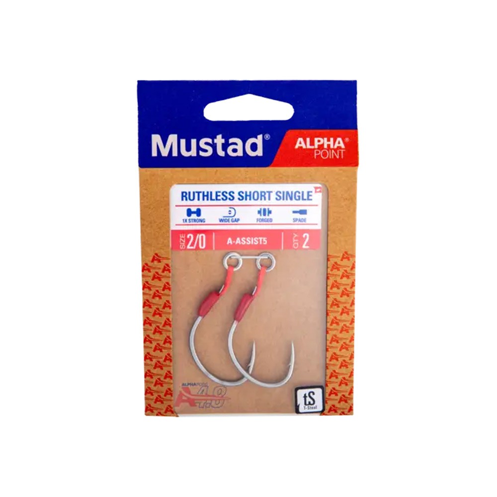 ANZUELO MUSTAD ALPHA POINT RUTHLESS SHORT SINGLE