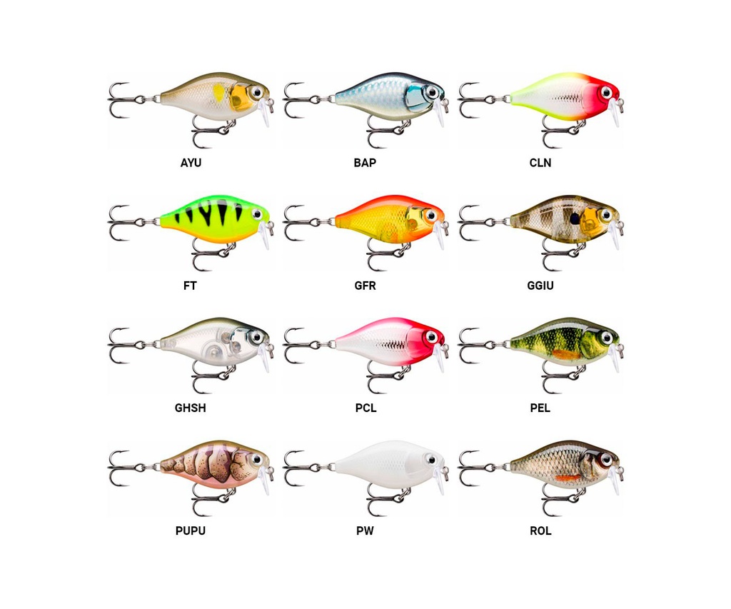 RAPALA X-LIGHT SERIES CRANK SHALLOW RUNNER