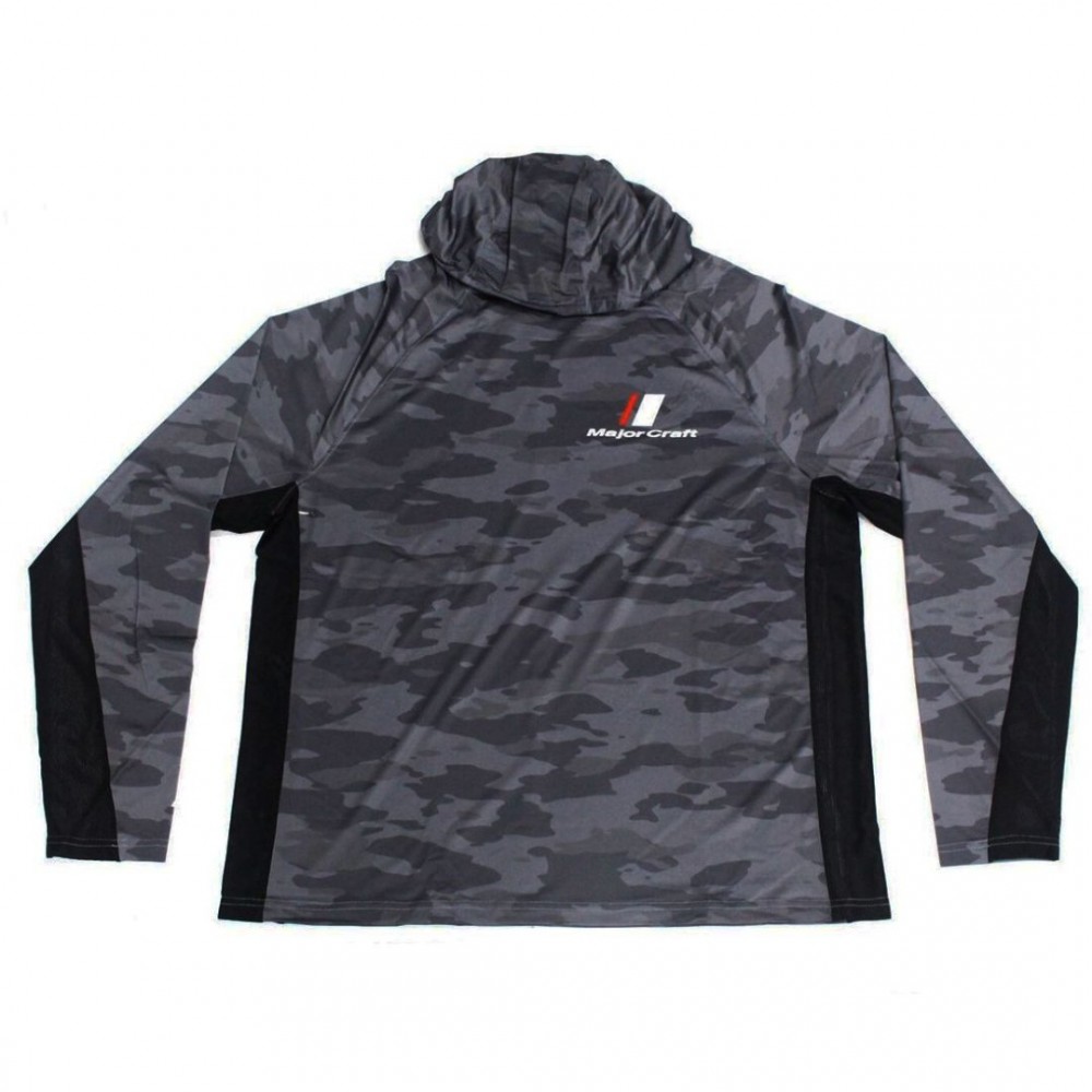 SUDADERA MAJOR CRAFT SUN PROTECTION HOOD GRIS OSCURO