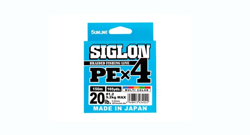 TRENZADO SUNLINE SIGLON PE X 4 200 METROS MULTICOLOR