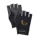 GUANTES SAVAGE GEAR NEOPRENE HALF FINGER NEGROS