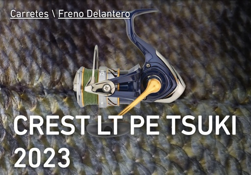 CARRETE DAIWA CREST LT PE TSUKI 2023 CON TRENZADO 4000CXH